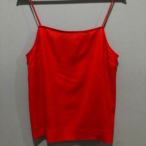 Topshop Red Square Neck Cami
